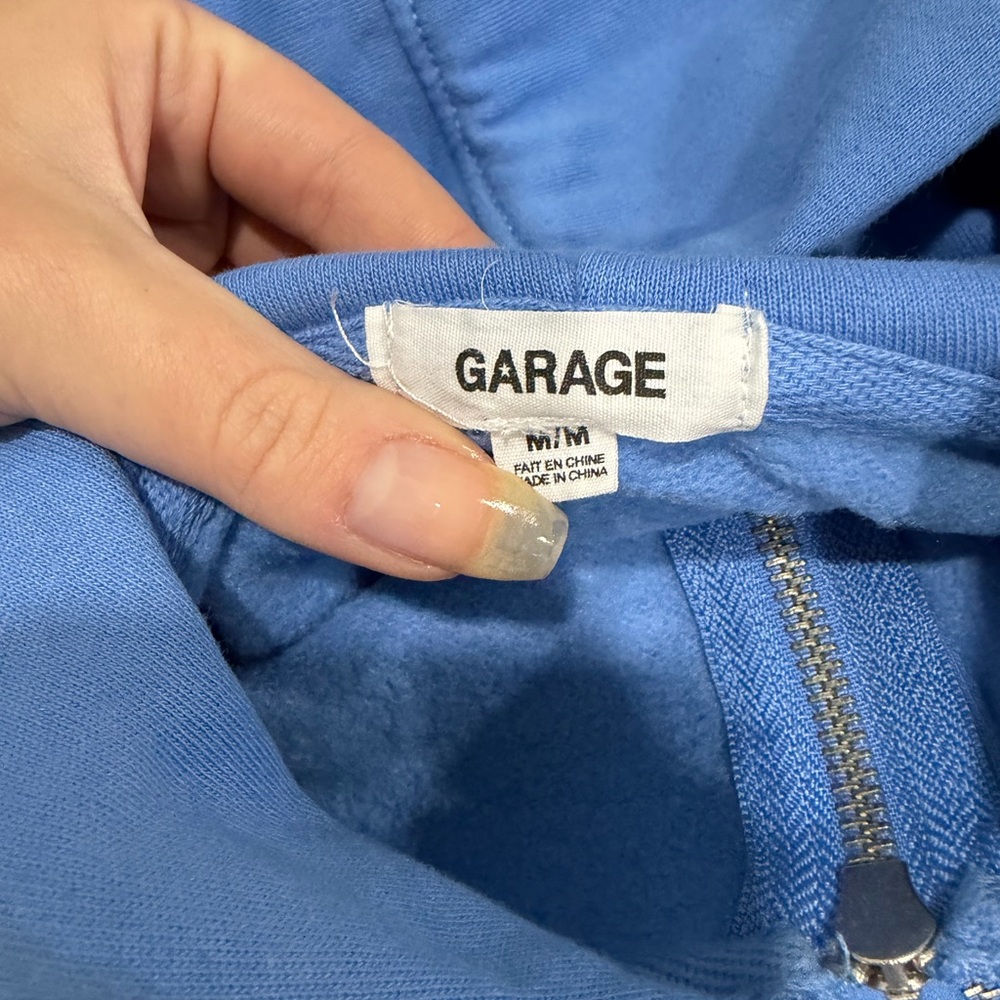 Garage Blue Women's Zip Up + Cargo sweatpants set - Picture 5 of 9
